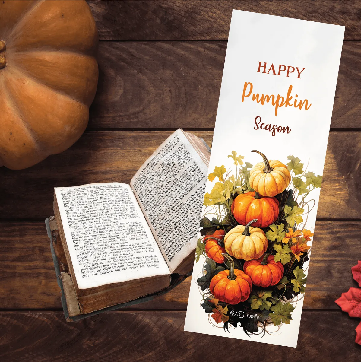 Semn de carte Pumpkin Season